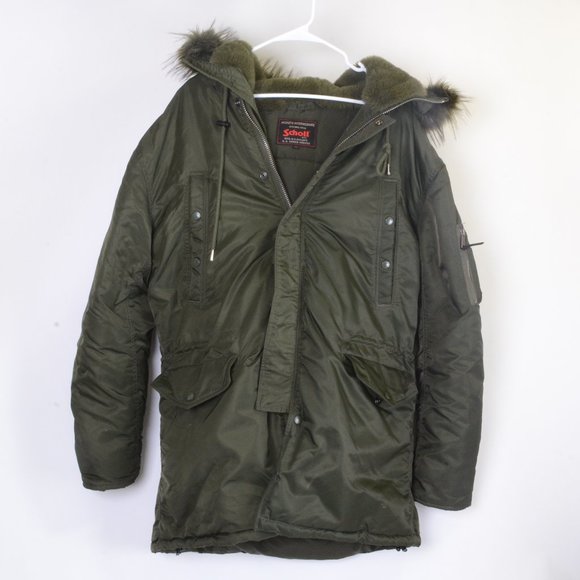 Schott NYC Other - SCHOTT Green Military style winter parka in EUC!